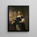Geertruida den Dubbelde 1647-84 Ægtefælle til Aert van Nes - Bartholomeus van der Helst — indrammet kunstværk på væggen