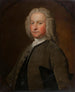 Portræt af en mand med slips i blonde - Bartholomew Dandridge — visning af kunstværket