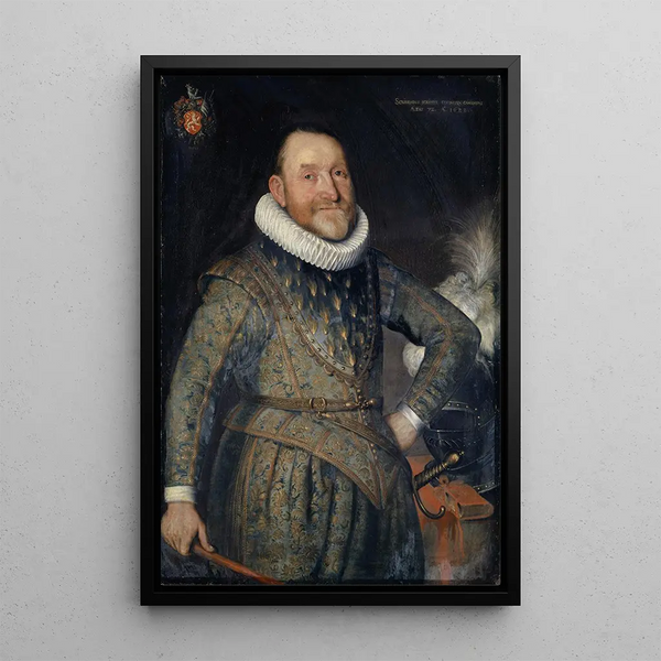 Reproduktion af maleriet Portrait af Théodore Agrippa d'Aubigné - Bartholomäus Sarburgh