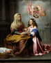 L'éducation de la Vierge - Bartolomé Esteban Murillo — visning af kunstværket