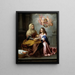 L'éducation de la Vierge - Bartolomé Esteban Murillo — indrammet kunstværk på væggen