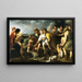 Joseph og hans brødre - Bartolomé Esteban Murillo — indrammet kunstværk på væggen