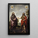 Reproduktion af maleriet af Sankt Johannes Døberen, der peger på Kristus - Bartolomé Esteban Murillo