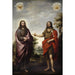 Reproduktion af maleriet af Sankt Johannes Døberen, der peger på Kristus - Bartolomé Esteban Murillo