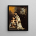 Sainte Rose de Lima - Bartolomé Esteban Murillo — indrammet kunstværk på væggen