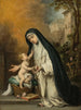 Santa Rosa de Lima - Bartolomé Esteban Murillo — visning af kunstværket