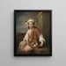 La fille aux fleurs - Bartolomé Esteban Murillo — indrammet kunstværk på væggen