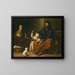 La Sainte Famille dans un intérieur - Bartolomé Esteban Murillo — indrammet kunstværk på væggen