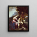 La Sainte Famille avec l'enfant Baptiste - Bartolomé Esteban Murillo — indrammet kunstværk på væggen