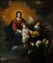 L'Enfant Jésus distribuerer brød til pilgrimme - Bartolomé Esteban Murillo — visning af kunstværket