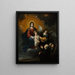 L'Enfant Jésus distribuerer brød til pilgrimme - Bartolomé Esteban Murillo — indrammet kunstværk på væggen