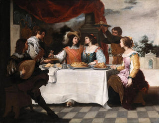 Le Fils prodigue à table - Bartolomé Esteban Murillo — visning af kunstværket