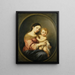 Den Jomfru med Barnet - Bartolomé Esteban Murillo — indrammet kunstværk på væggen