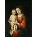 Den Jomfru og Barnet med en rosenkrans - Bartolomé Esteban Murillo — visning af kunstværket