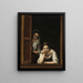 To kvinder ved et vindue - Bartolomé Esteban Murillo — indrammet kunstværk på væggen