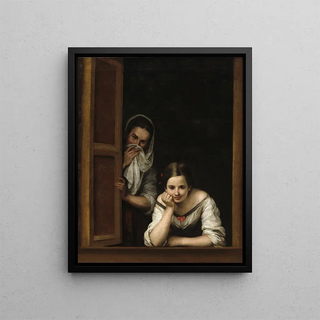 Bartolom Estebn Murillo - Two Women at a Window.webp