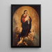 Jomfru og Barn i herlighed - Bartolomé Esteban Murillo — indrammet kunstværk på væggen