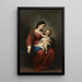 Jomfru med Barnet - Bartolomé Esteban Murillo — indrammet kunstværk på væggen