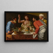 Le Souper à Emmaüs - Bartolomeo Cavarozzi — indrammet kunstværk på væggen