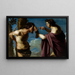 Apollon og Marsyas - Bartolomeo Manfredi — indrammet kunstværk på væggen