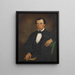Portrait af Dr. Lewis D. Lyons - Barton Stone Hays — indrammet kunstværk på væggen