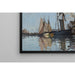 Reproduktion af maleriet Både i havnen i Honfleur - Claude Monet