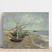 Reproduktion af maleriet Vincent van Gogh - Fiskebåde på stranden ved Saintes-Maries-de-la-Mer
