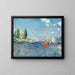 Reproduktion af maleriet Bateaux rouges, Argenteuil af Claude Monet