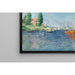 Reproduktion af maleriet Bateaux rouges, Argenteuil af Claude Monet
