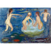Reproduktion af maleriet Badende piger - Edvard Munch