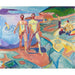 Reproduktion af maleriet Badende mænd - Edvard Munch