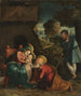 Den Hellige Familie med en hyrde - Battista Dossi — visning af kunstværket