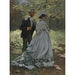 Reproduktion af maleriet Bazille og Camille maleri Studie til Frokost i det grønne - Claude Monet