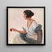 Skønhed - Eduard Veith — indrammet kunstværk på væggen