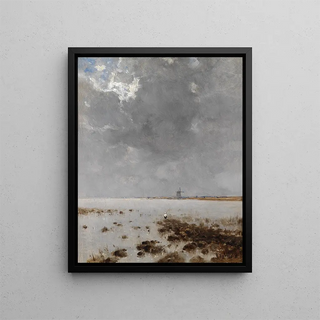Bela Spanyi - Meereslandschaft mit Mhle.webp