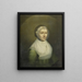 Portrait af Christina Sebilla Charlotte Bakhuizen 1750-1810 - Benjamin Wolff — indrammet kunstværk på væggen