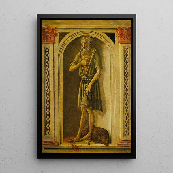Saint Jérôme - Benvenuto di Giovanni — indrammet kunstværk på væggen
