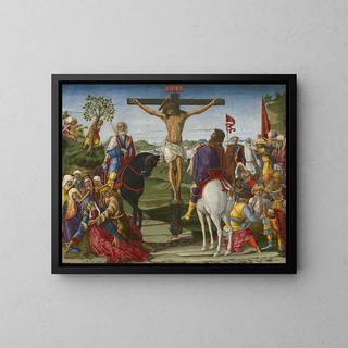 La Crucifixion - Benvenuto di Giovanni — indrammet kunstværk på væggen