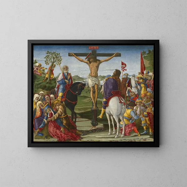 La Crucifixion - Benvenuto di Giovanni — indrammet kunstværk på væggen