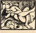 Reproduktion af maleriet Bergère endormie Schlafende Hirtin - Franz Marc