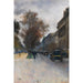 Reproduktion af maleriet Berliner Straßenszene im Herbst af Lesser Ury