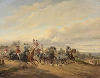 Bernard Edouard Swebach - Departure for the hunt.webp