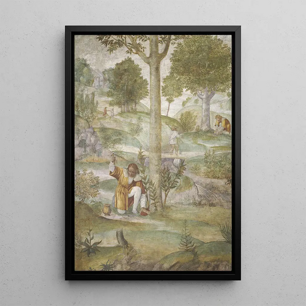 Reproduktion af maleriet Céphale, der skjuler smykker - Bernardino Luini