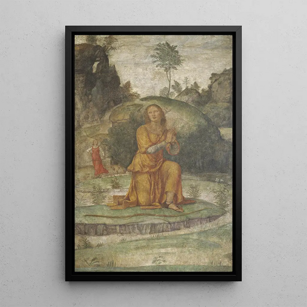 Procris priant Diane - Bernardino Luini — indrammet kunstværk på væggen
