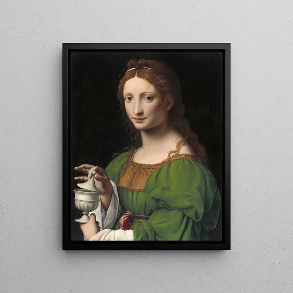 La Madeleine - Bernardino Luini — indrammet kunstværk på væggen