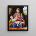 La Vierge à l'Enfant dans un paysage - Bernardino Luini — indrammet kunstværk på væggen