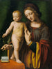 Den Jomfru med barnet med en Columbine - Bernardino Luini — visning af kunstværket