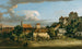 Pirna, døren Obertor fra syd - Bernardo Bellotto — visning af kunstværket