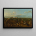 Vue d'Ujazdów et Łazienki - Bernardo Bellotto — indrammet kunstværk på væggen
