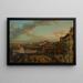 Vue de Varsovie depuis la terrasse du château royal - Bernardo Bellotto — indrammet kunstværk på væggen